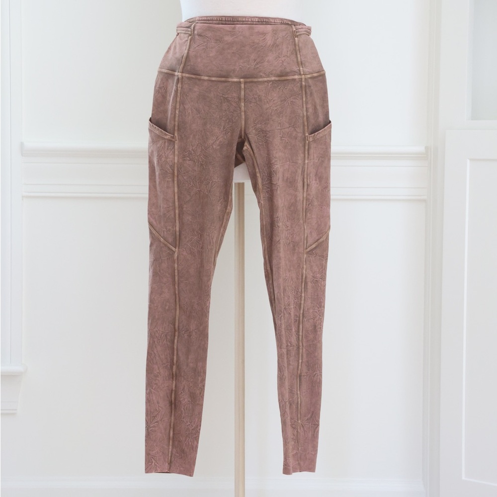 Lululemon Fast & Free 7 Pocket Leggings Nulux 25”, Size 6 No Pilling $128